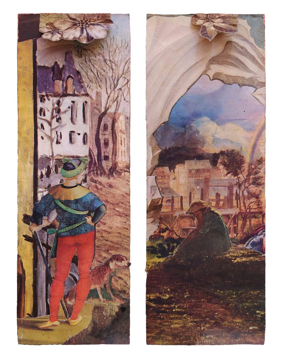 L'Attesa * collage * 7x21 * 2020